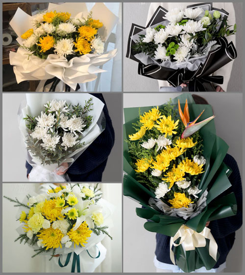 江苏泰州泰兴市分界镇野庙村白事花束代送